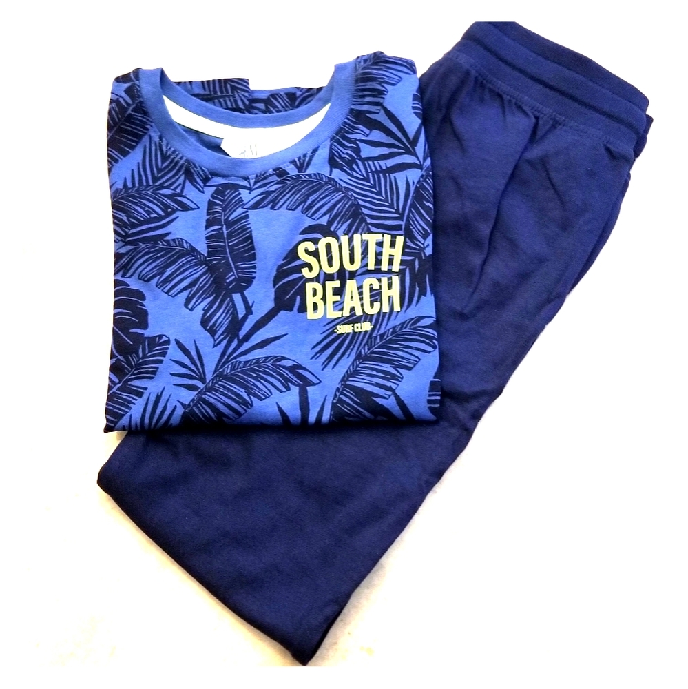 H&M youth boys shirt and joggers